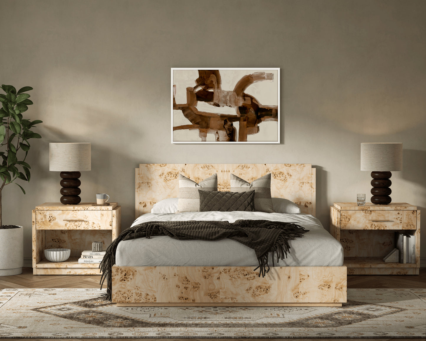 Al Mar Sepia Wall Art