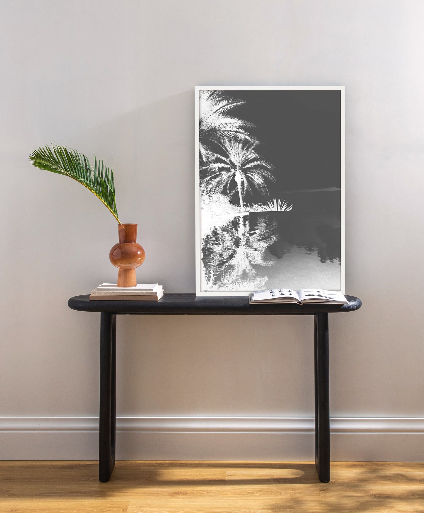 Palm Pool 1 BW Wall Art