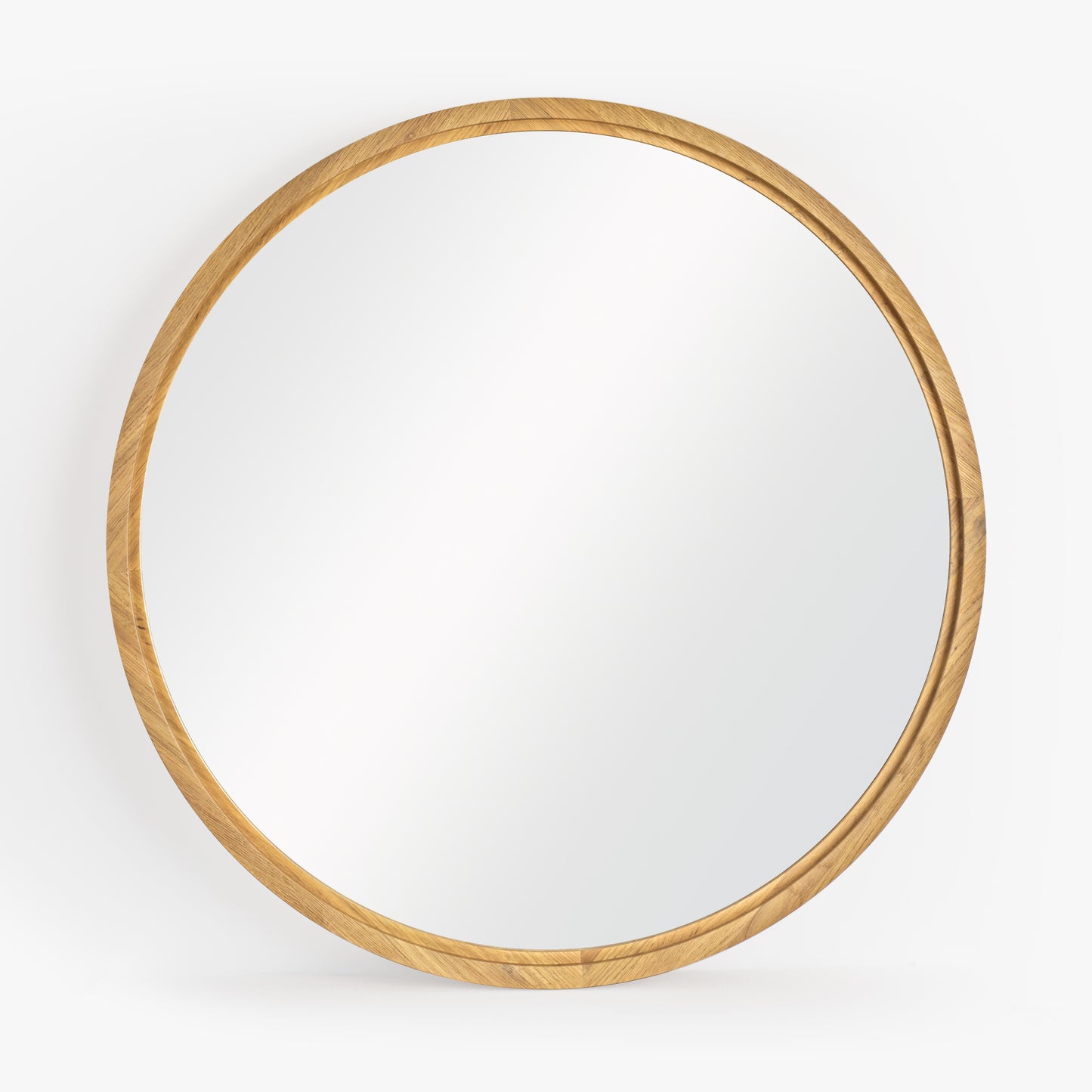 Buddy Round Oak Mirror