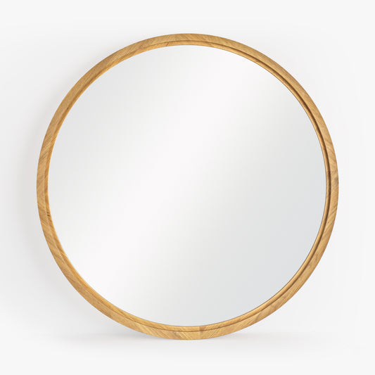 Buddy Round Oak Mirror
