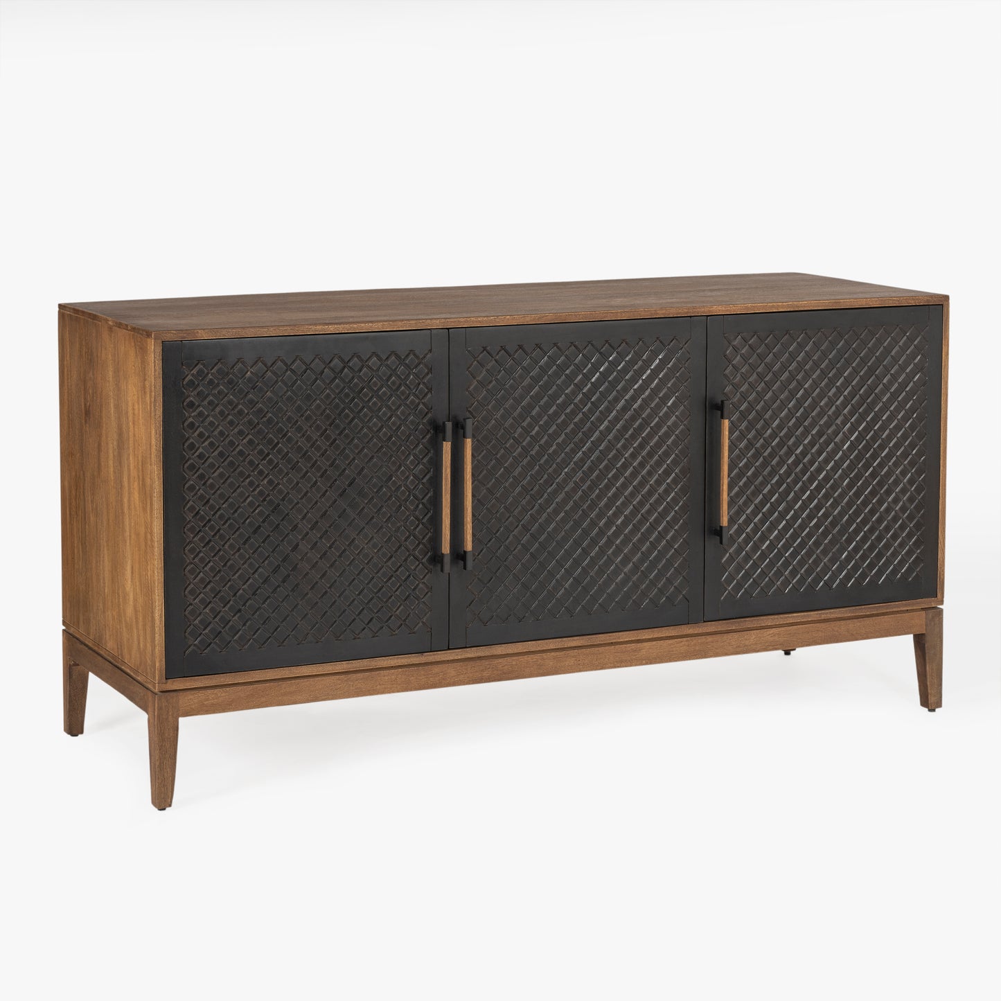 Naya Solid Wood Carved Cabinet
