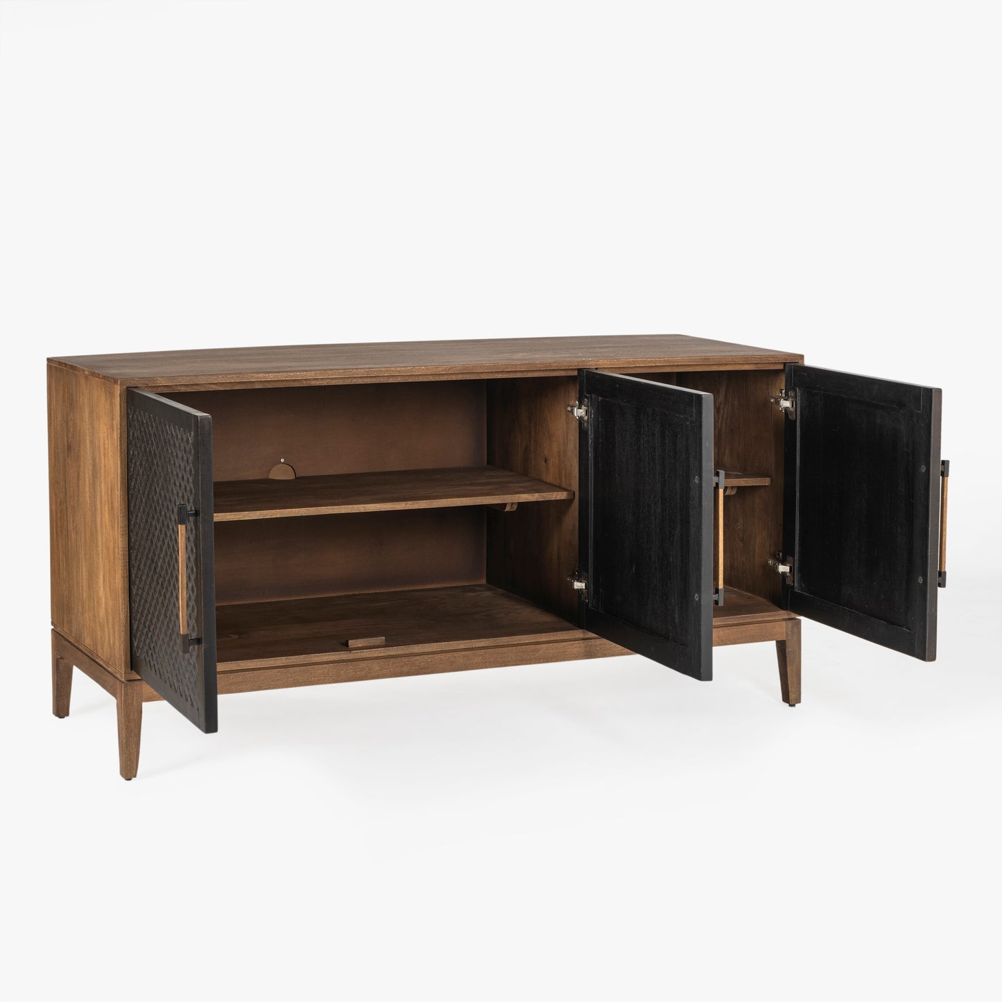 Naya Solid Wood Carved Cabinet