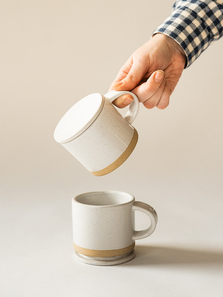 Speckle Mug with Lid - Set of 2