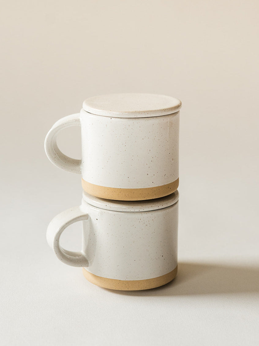 Speckle Mug with Lid - Set of 2