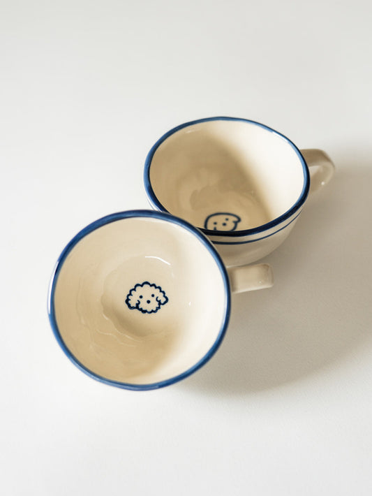 Melrose Icon Mug - Fluffy Dog - Set of 2