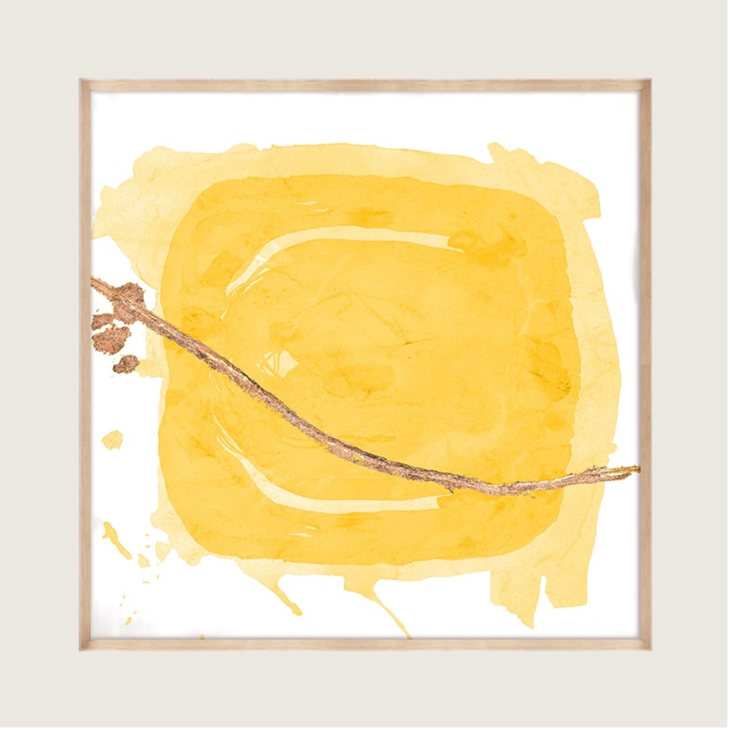 Wabi Sabi Yellow Wall Art