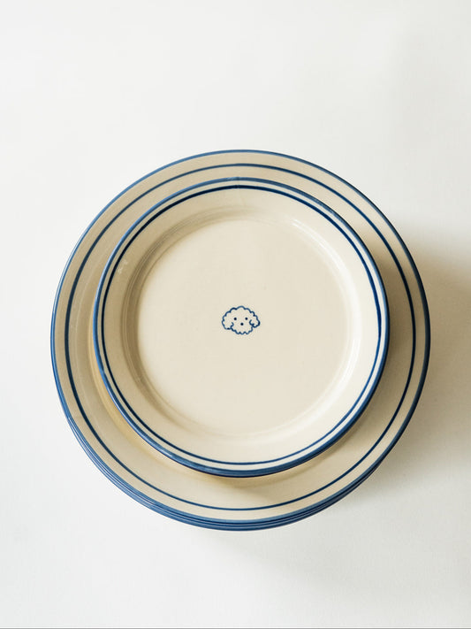 Melrose Icon Plates - Fluffy Dog - Set of 4