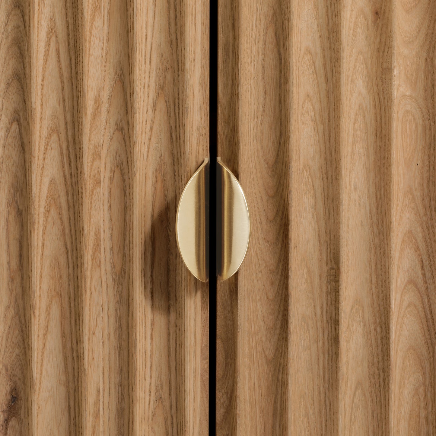 Olive Reeded Cabinet