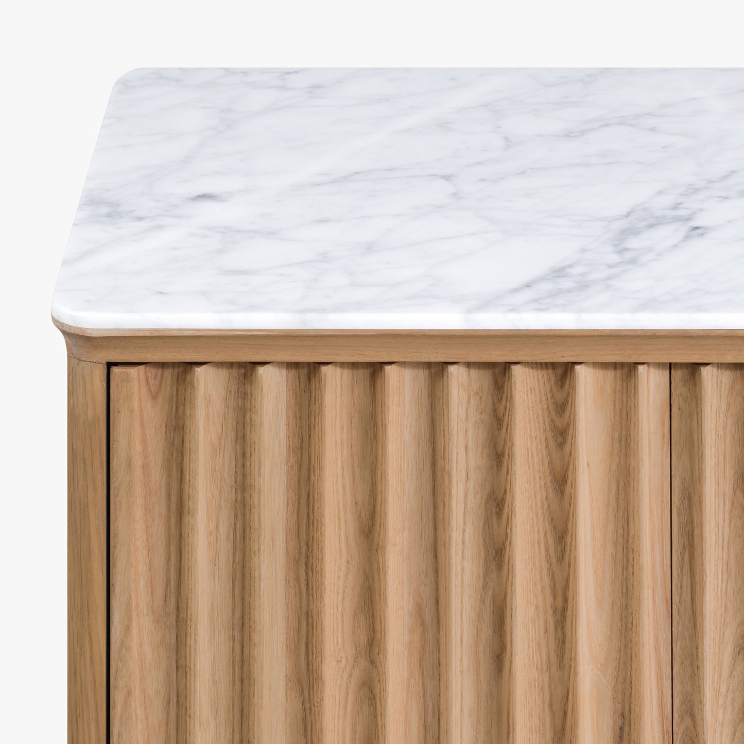 Olive Reeded Cabinet