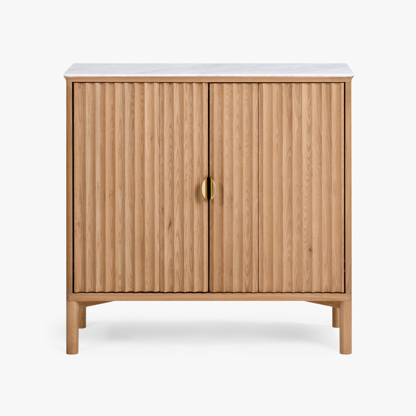 Olive Reeded Cabinet