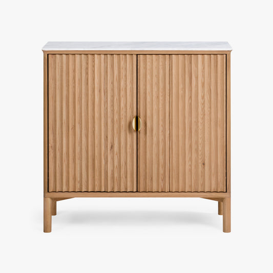 Olive Reeded Cabinet