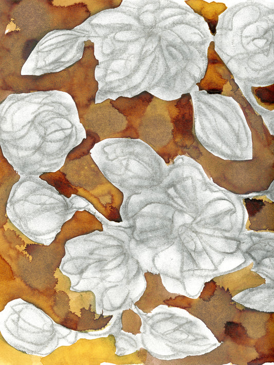 Charcoal Bloom Diptych 2 Wall Art