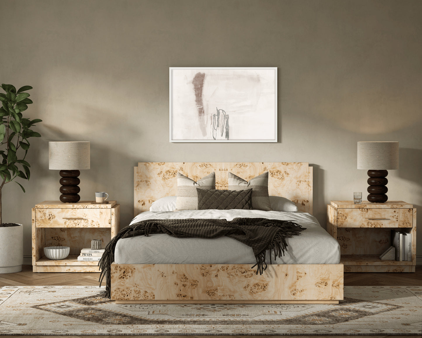 Dosha Taupe Wall Art
