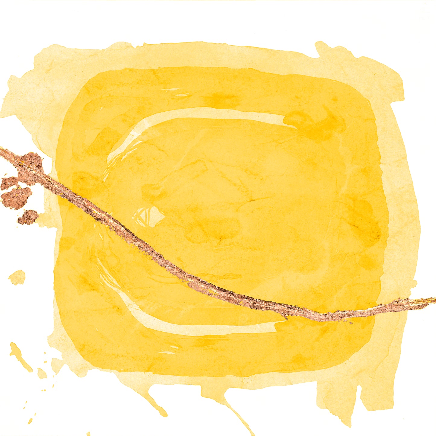 Wabi Sabi Yellow Wall Art