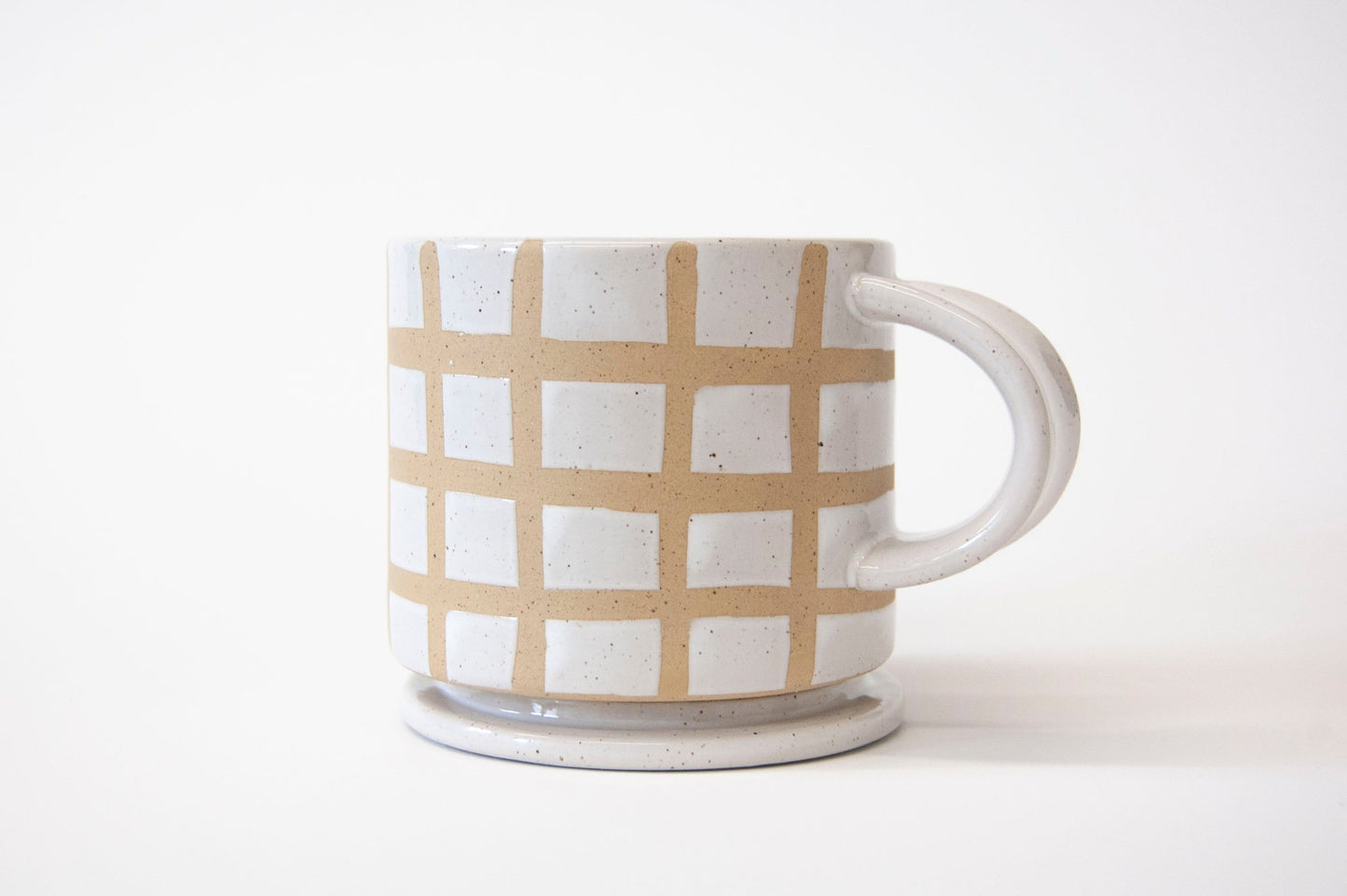 Speckle Grid Mug with Lid S2