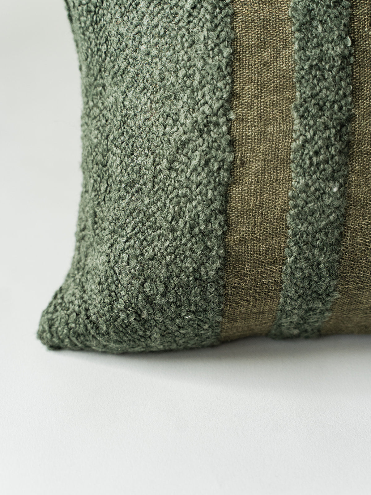 Boucle Stripe Lumbar Pillow