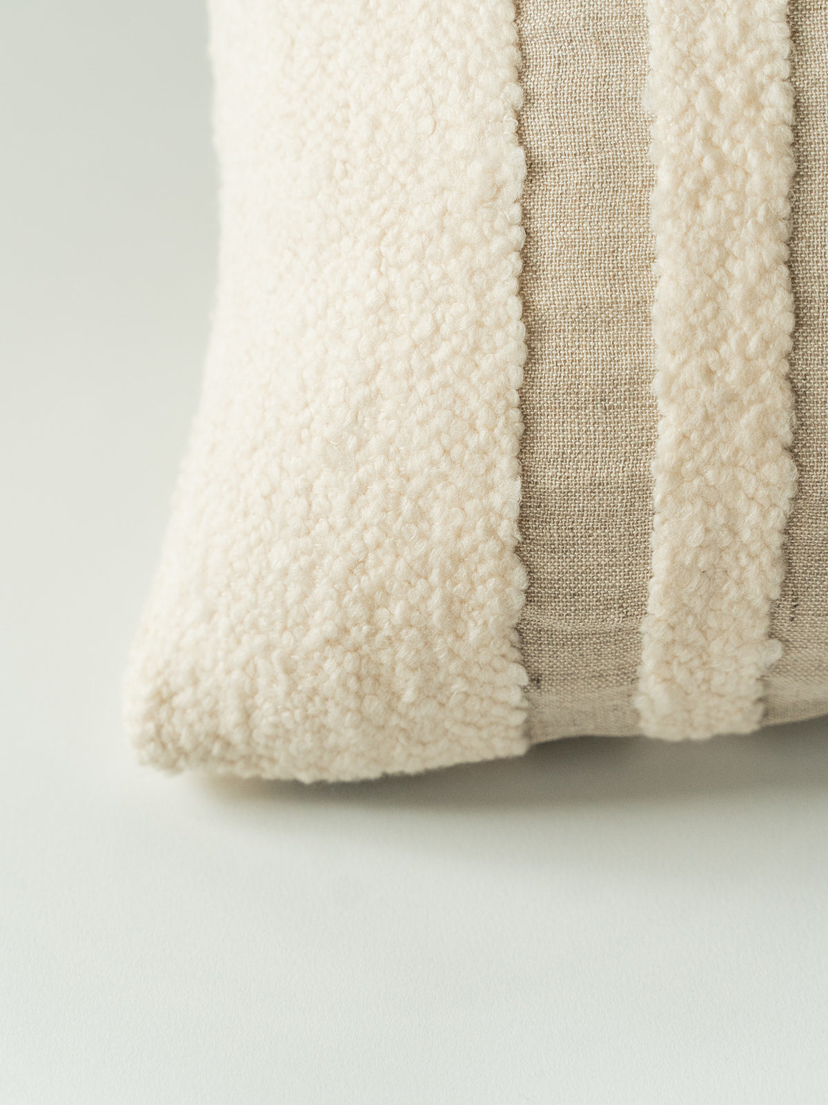 Boucle Stripe Lumbar Pillow