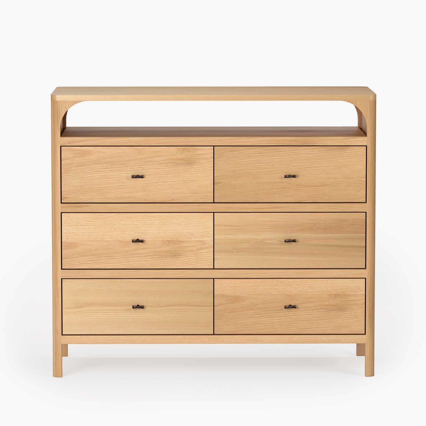 Cali 6-Drawer Oak Dresser