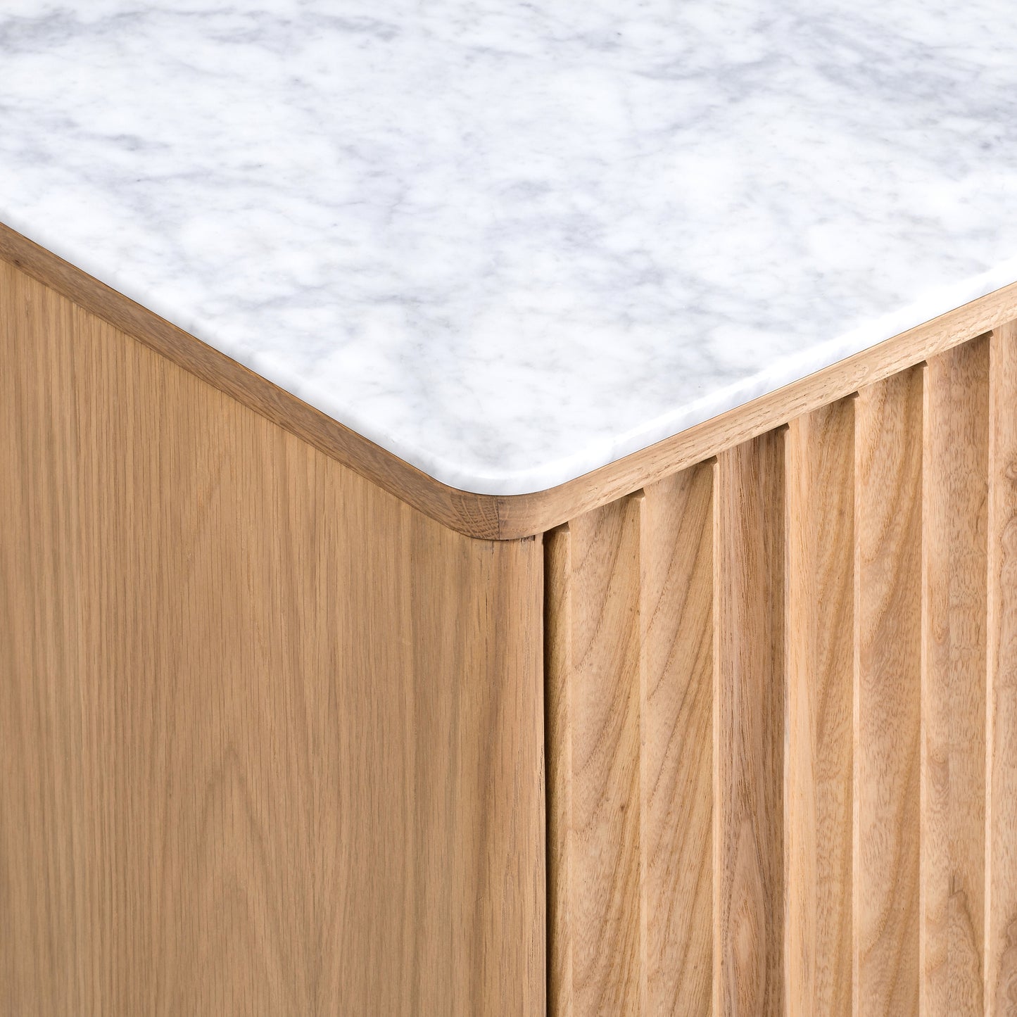 Olive Reeded Sideboard