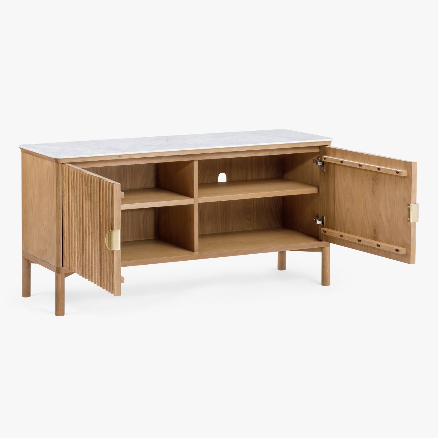 Olive Reeded Sideboard